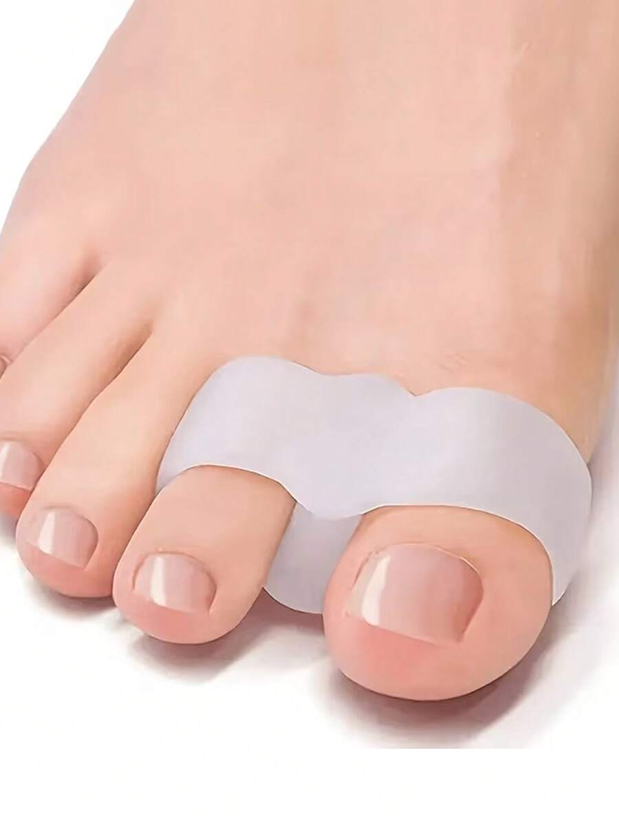 1/2 Pairs Silicone Toe Separators | Dual-Ring Design For Yoga And Daily Relaxation, Unisex Toe Spacers