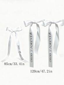 Wedding Decorative Ribbons, Champagne Bottle Decorative Satin Ribbons, Decorative Bows, Birthday Party Decorations, Holiday Party Decorations - Multicolor - View 3