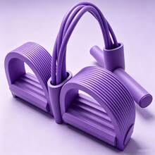 This New Contrast Color Foot Resistance Band, 4-Tube Yoga Assist Rope, Sit-Up Training Leg Stretching Band, Yoga Mat Hand Resistance Band Elastic Rope, Suitable For Abdominal Muscle And Arm Fitness, Suitable For Various Occasions, Super Convenient To Use Anytime, Anywhere, Is An Excellent Gift For Valentine's Day, Christmas, And Ramadan. - Multicolor - View 11
