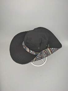 2026 New Colorblock Sun Hat, Large Brim Fashion UV Protection Bucket Hat, Flattering Fit - Colorful Mountaineering - View 8