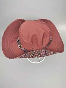 2026 New Colorblock Sun Hat, Large Brim Fashion UV Protection Bucket Hat, Flattering Fit - Colorful Mountaineering - View 7