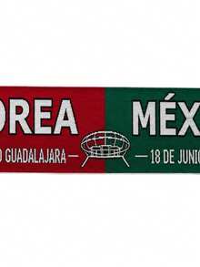 Increible! Bufanda Partido Mexico vs Corea 18 Jun 2026 Guadalajara Doble Vista - Multicolor - Ver 2