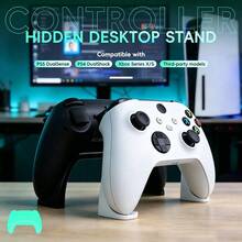 Data Frog 通用遊戲控制器支架，相容 PlayStation5/XSX/PlayStation4/Switch，極簡桌面遊戲控制器置物架，黑色 - 查看 3