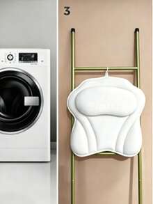 1/2 buah Bantal Mandi dengan Perekat Anti Selip, Penopang Leher dan Punggung, Aksesori Kamar Mandi Rumah, Bantal Mandi Jala, Bantal SPA, Bantal Sandaran Punggung, Untuk Menggosok dan Mengelupas Kulit Punggung, Dapat Dicuci dengan Mesin, Lembut dan Nyaman, Mudah Dibersihkan, Dengan Perekat Anti Selip - Satu ukuran cocok untuk semua - View 9