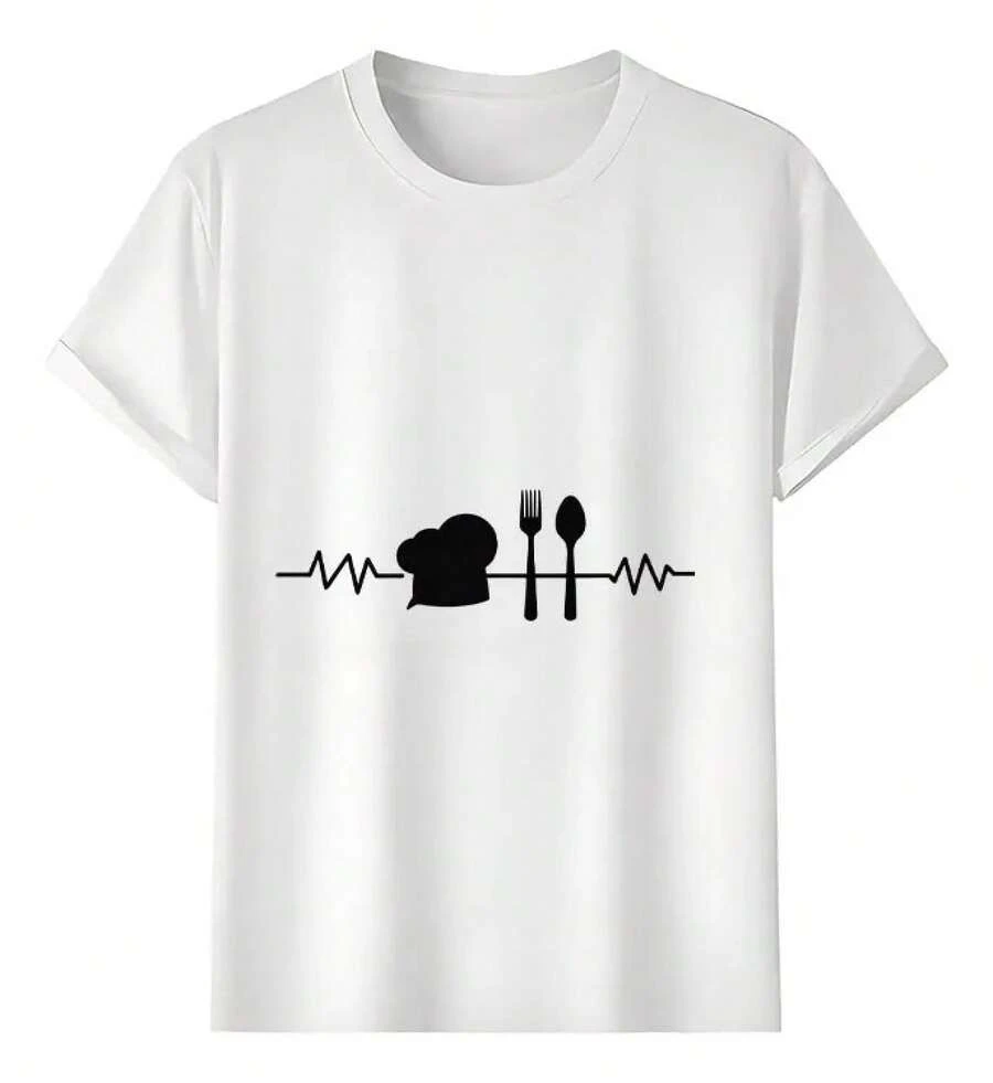 Tshirt Muscle Freaks Chef Icon Estilo Cocina Gourmet - Blanco - Ver 1