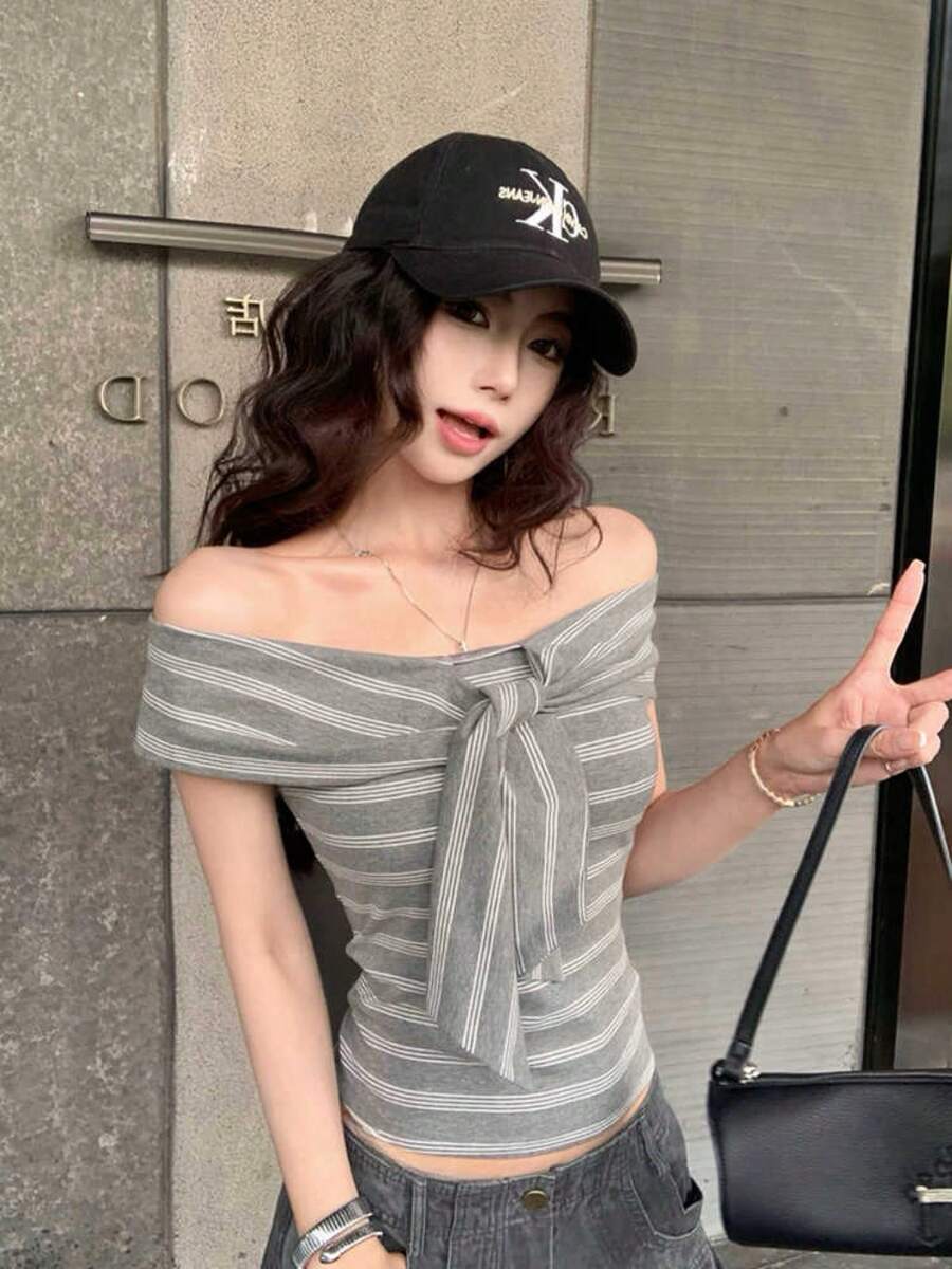 Women Tops - Grey - View 1