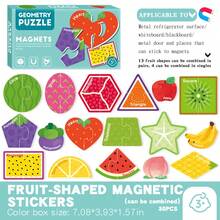 Magnetic Puzzle Refrigerator Magnets For Children Early Education Cognitive Blackboard Magnetic Stickers Numbers Letters Educational Fun Toys - Multicolor - View 20