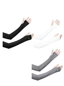 1/3 Pairs Women's Summer Sun Protection Arm Sleeves, Loose Breathable Ice Silk Arm Sleeves, Suitable For Outdoor Activities, Cycling - Multicolor - View 10