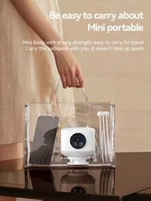 1pc Portable Mini Hanging Fan With Light, Camping Tent Fan With Remote Control, TYPE-C Rechargeable, 4-Speed Wind Adjustment And 3-Color Light Adjustable, Suitable For Outdoor Travel, School Dorm, Bedroom, Outdoor Camping, Holiday Gift - Multicolor - View 7