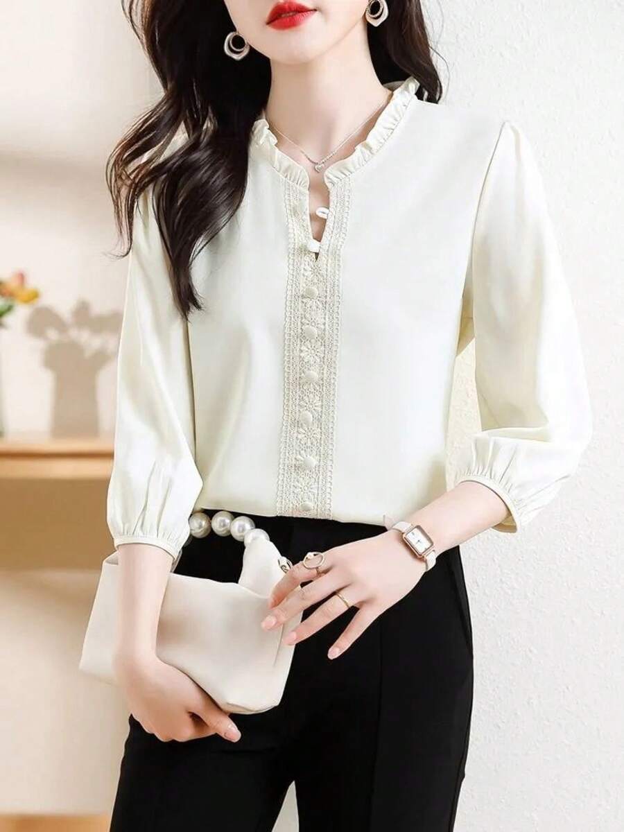 Women Lightweight Cardigans - Apricot - View 1