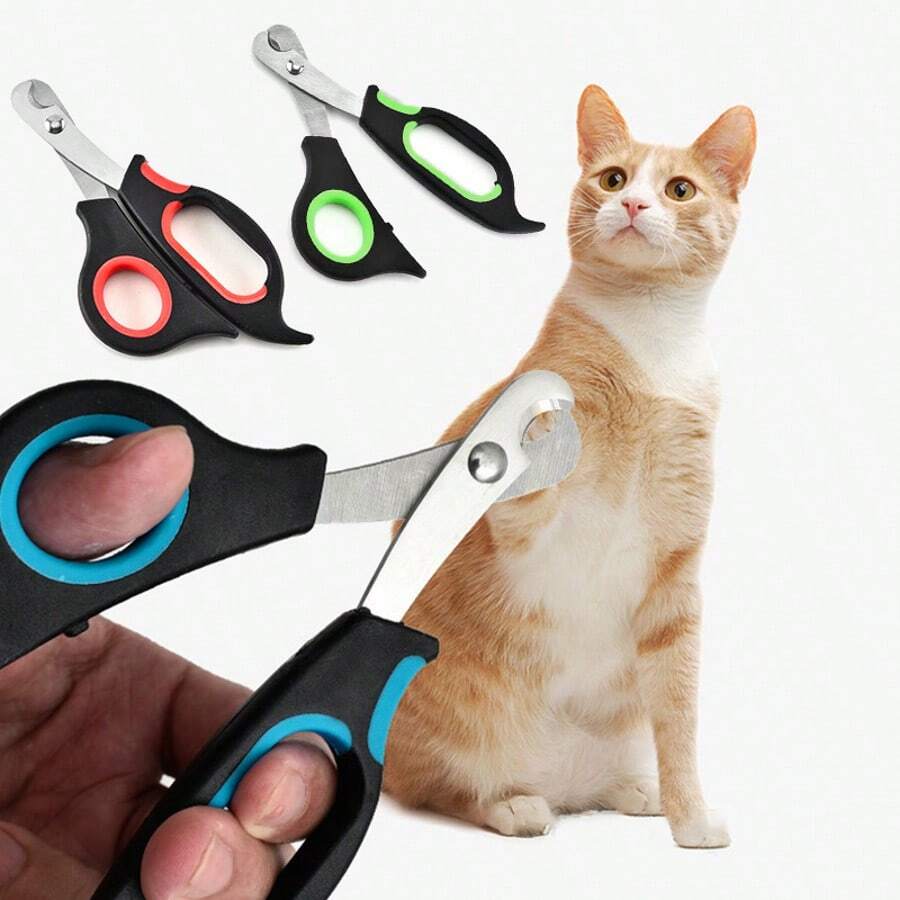 不锈钢宠物指甲钳,狗用剪刀,猫用指甲修剪器,宠物美容工具 - 查看 1