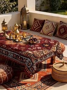 1/2 buah Taplak Meja, Taplak Meja Poliester Motif Bunga Vintage Cocok Untuk Meja Makan Bundar dan Persegi, Dapur, Restoran, Meja Kopi, Dekorasi Piknik, Berkemah, Gaya Rumah Pertanian Pedesaan, Perlindungan Permukaan Meja, Pengaturan Liburan, Aplikasi Multi-Adegan, Desain Bunga yang Indah Meningkatkan Suasana Rumah - MultiWarna - View 6