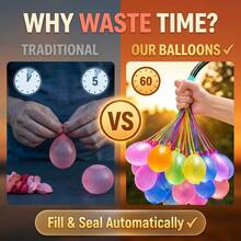 Summer Tropical Colored Water Bomb Balloons, Quick-Fill Self-Sealing Thick Latex Water Balls For Pool Beach Birthday Party Games - Bóng nước dùng một lần - Xem 1