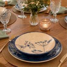 Set Of 6 Shallow Ceramic Plates, 29cm, Alleanza Sophisticated. - SPICES - View 1