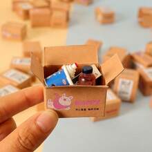 20 Stücke Minipapierboxen in Naturfarbe, kreative Verpackung, Party-Geschenkboxen, geeignet zum Basteln von Überraschungsgeschenken, lustigen Geschenken, Feiertagsparty-Geschenkboxen - Grundfarbe - Übersicht 11