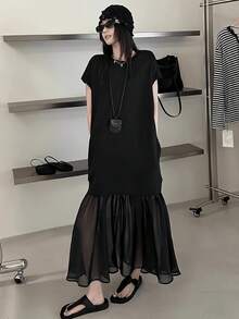Women Long Dresses - 黑色 - 查看 7