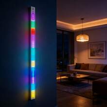 1pc RGB Motion Sensor LED Light Strip, Magnetic Rechargeable Under Cabinet Light, Wireless Adhesive Dimmable Night Light, USB Charging, Suitable For RV Interior Lighting, Camping Car, Trailer, Motorhome, Van, Closet, Kitchen, Shelf - RGB - View 6