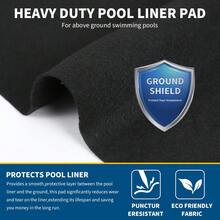 Techigher Pool Liner Pad, Heavy Duty Non-Woven Ground Cloth For Above Ground Swimming Pools, Puncture Resistant Floor Protector And  Barrier - Round - View 4