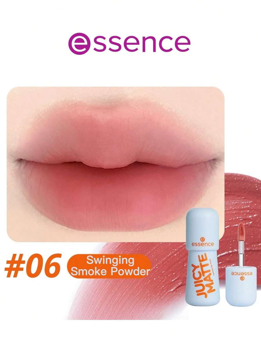 Essence Glow 保濕 Bobo 唇泥搭配 Boscia 唇釉，保濕滋潤 - #6 Swaying Smoke 粉色 2.6g