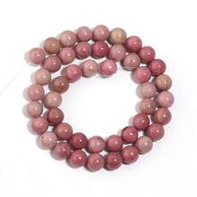 1 String Natural Red Jasper Round Beads 4/6/8/10mm, Fashion Handmade DIY Jewelry Making Spacer Beads For Bracelet Necklace Accessories - Rhodonite - View 12