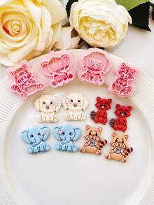 Serie de Animales Adorables Moldes de Corte de Arcilla Polimérica para la Fabricación de Joyas, Aretes y Accesorios con Troqueles de Corte Precisos y Herramientas de Molde de Arcilla Suave Perfectos para Fabricantes de Joyas, Entusiastas de las Manualidades y un Regalo Ideal para los Amantes del DIY - Serie de animales - Ver 12