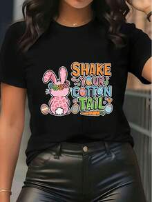 Women T-Shirts - Black - View 6