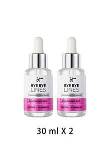 IT Cosmetics [Bundle] Bye Bye Lines Hyaluronic Acid Serum 30 Ml X 2 - Bye Bye - View 2
