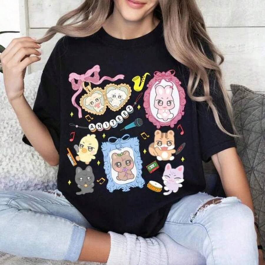 Men T-Shirts - 黑色 - 查看 1