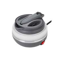 Adler Electric Travel Kettle Foldable Kettle Silicone Kettle Portable Kettle 0.6L 750W Folding Handle Storage Bag Boil-Dry Protection Auto Shut-Off Integrated Base Grey - EU E Type Plug(220-240V) - View 3
