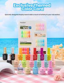 Beetles Gel Polish Set 20 Colors 15ML Pink Yellow Blue Spring Colors Gel Set With Base Top CoatUV LED Lamp Salon DIY At Home Nails Gifts For Women - 20 Colors 15ML Candy Electric - 查看 4