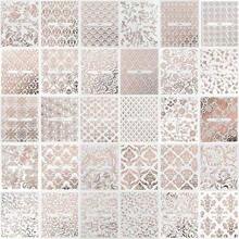 Adesivos de Arte de Unhas em Relevo Floral 3D Europeu, Decalques de Unhas com Design de Videira Floral em Renda Ouro Rosa Autoadesivos, Decoração Geométrica Assimétrica com Glitter, Decoração de Arte de Unhas Floral Primavera/Verão, Adequado para Mulheres e Meninas - Rosa ouro - Visão 10