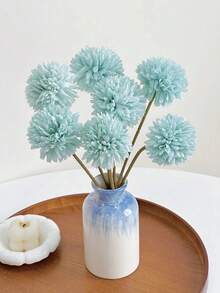1/3/5pcs 10 Inch Artificial Chrysanthemum Ball Flowers, Artificial Chrysanthemum And Dandelion Flowers, Suitable For Home Decor Accents, Wedding Centerpiece Decoration, Party Backdrop, Tabletop Decoration, Room Arrangement And Gift Wrapping Decoration, Easter - Multicolor - View 3