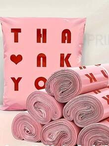 50/20pcs Thickened Wear-Resistant Pink Mailing Bags, Suitable For Clothing Packaging, Shipping Bags, Party Gift Packaging, Birthday Party Gift Packaging, Packaging Bags, Bachelor Party Gift Packaging, Office, Daily Gifting - One Size Fits All - View 6