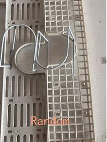 1pc Bathroom Rustproof Stainless Steel Grid Shelf, Perforated Draining Surface, Suitable For Cosmetics & Skincare Lovers, Wall-Mounted Storage Rack For Vanity, Shower, Bathroom Mirror - Multicolor - View 12