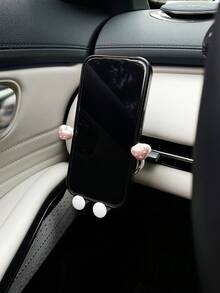 Heart-Shaped Car Phone Holder, Creative Car Air Vent Phone Navigation Bracket, Car Phone Mount, Auto Accessories - A - View 2