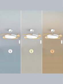 Cecotec EnergySilence Aero 4500 Ceiling Fan: Retractable Blades And Adjustable LED Light, Summer/Winter Inverter Motor, 6 Speeds, Timer, Remote Control, 42" For Small Spaces. Ideal For Creating Environments With A Gentle Breeze Or Pleasant Warmth. - Multicolor - View 8