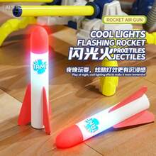 1件飛行發射火箭遊戲 - 飛機與火箭模型，適合親子互動/家庭娛樂/體育活動，適用於草地/院子/遊樂場，兒童節/萬聖節/聖誕節/復活節/生日和畢業典禮的理想禮物選擇 - 彩色 - 查看 4