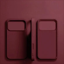 VRNOEI 適用於 Galaxy S26 Ultra 升級版手機殼，相容於 Galaxy S25 S24 S22 S21 S23 Ultra Plus S26+ S25+ S24+ S22+ S21+ S23+ 5G 防震後蓋配件，亦適用於 iPhone 11 12 13 14 15 16 17 Pro Max - 酒紅色 - 查看 29