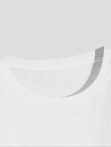 Camiseta Pure de Mujer, Manga Corta, Diseño Nicho Estampado, Nueva Colección Verano 2025, Top Holgado de Media Manga para Damas - Blanco - Ver 4