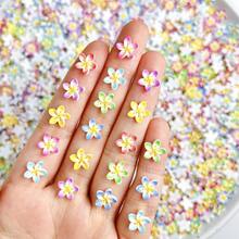 Đá dán móng tay hoa sứ dập nổi, đá resin mặt phẳng hoa muồng nở dễ thương, trang trí móng tay mùa hè và kỳ nghỉ - Nhiều màu - Xem 8