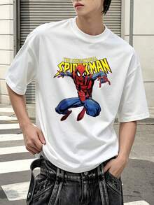 Marvel Marvel Comics The Spectacular Spider-Man camiseta gráfica 100% algodón ropa de hombre camisetas de hombre ropa de vacaciones para hombre serie Marvel regalos para hombre ropa urbana - Blanco - Ver 3