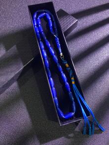 1組禮盒裝手工編織流蘇玫瑰念珠，多色可選，適合送禮或個人使用 - 米粒款 - 查看 10
