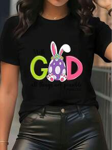 Women T-Shirts - Black - View 6
