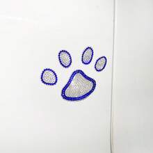 2pcs Cute Car Decals, Anti-Scratch Protective Film, Rhinestone Cat/Dog/Bear Paw Prints, Car Body Decoration, Paint Protection - 2 Diamond-encrusted Footprints - View 18