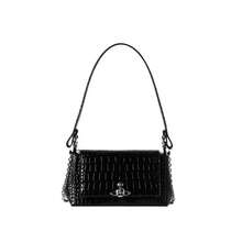 Vivienne Westwood Crocodile Pattern Embroidery Ladies Shoulder Bag 4603000WW L0098 - 黑色4603000WW L0098 - 查看 1