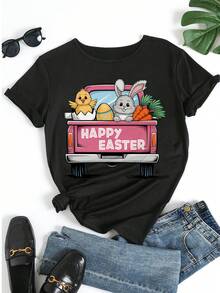 Women T-Shirts - Black - View 5