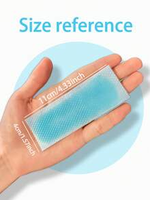 Ice Sticker Gel Cooling Patch, Gentle Soothing Long Lasting Instant Cooling Self Adhesive Breathable Hot Cold Compress Body Cooling Pad For Head Neck Knee Beach Sun Protection Anti Heatstroke Relief Travel Outdoor Training Sports Campus Household - A - View 3