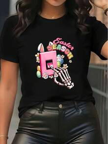 Women T-Shirts - Black - View 6