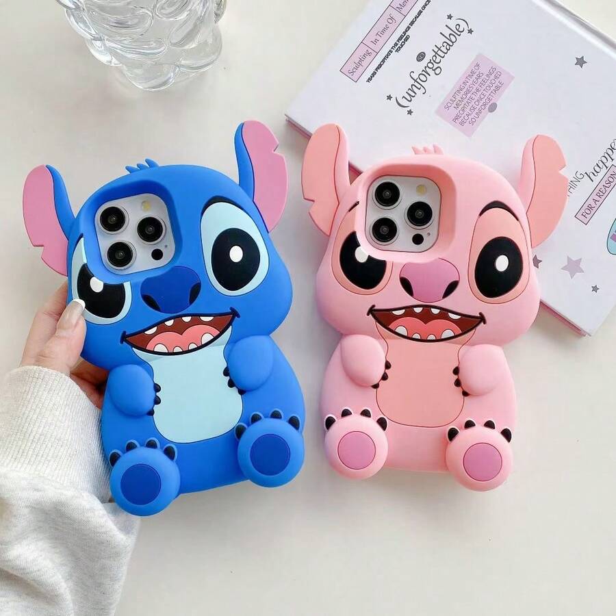 SANRIO Cartoon Cute Stitch Foot Stand Case For 16, 15, 13/14 Pro Max.Holiday AccessoriesHoliday Special Offer 17 Case Cheetah Print Phone Case Kuromi Phone Case Cute Phone Case 17 Pro Case Custom Phone Case Valentine's Day Gifts For Women 17 Pro Max Case Funda Para Phone Case Travel Essential Cute Phone Case Case Funda Para 3d Phone Case Silicone Phone Case 17 Pro Case 14 Plus Cases 17 Case Cheetah Print Cute Phone Cases Fundas Para Fundas Customizable Things Case 17 Pro Ma Phone Cases - -腳丫支架粉紅史迪仔 - 查看 1