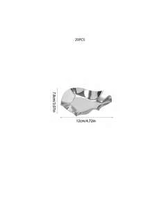 5pcs/10pcs Oyster Dish Holder Kitchen Utensil, Cookware Holder, Sauce Dish Tray, Oyster Baking Mould - Silver - View 13